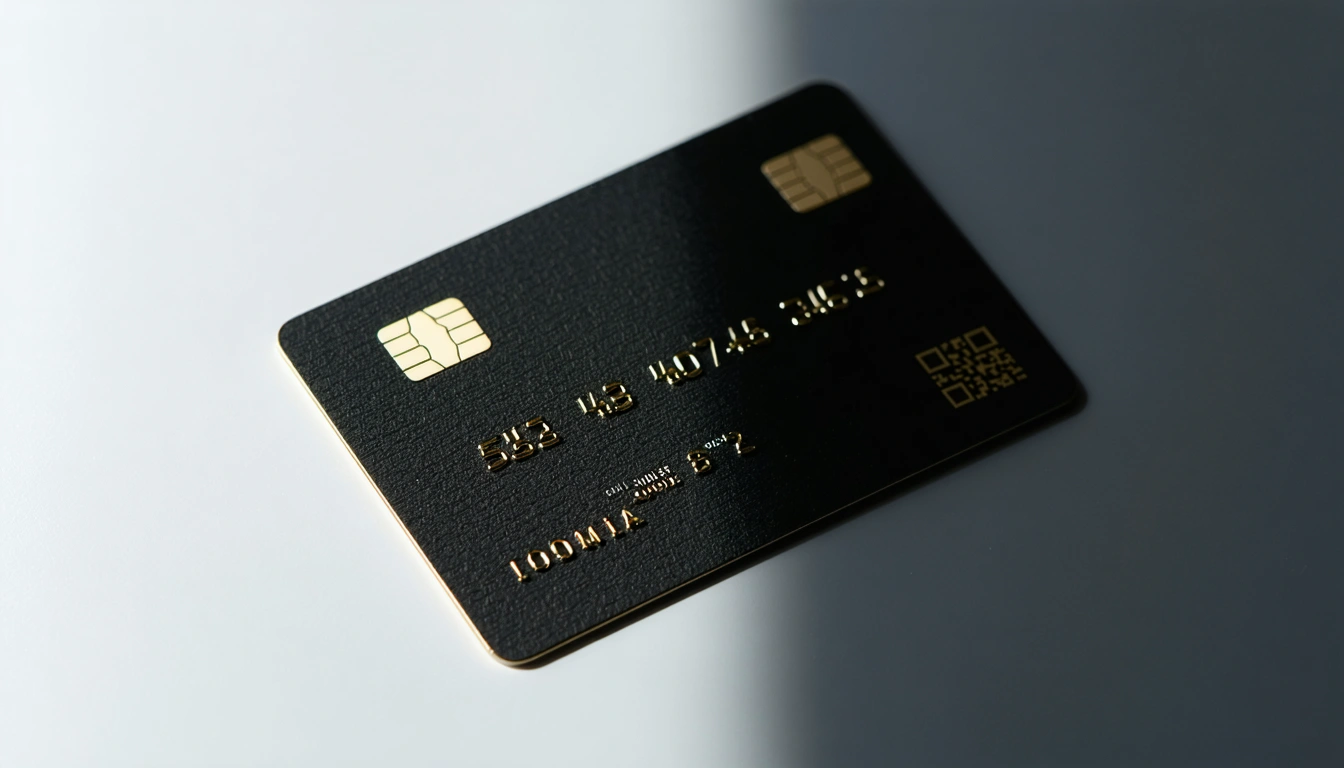 Matte-black authentication card with serial number